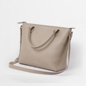 POND LA Minimalist Carryall Handbag Tote Sand NWOT